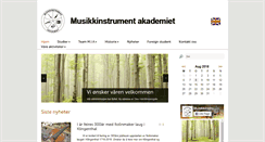 Desktop Screenshot of musikkinstrumentakademiet.com