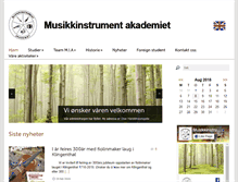 Tablet Screenshot of musikkinstrumentakademiet.com